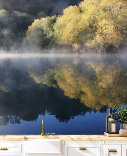 fondo de pantalla calma misty lake fondo de pantalla calma misty lake