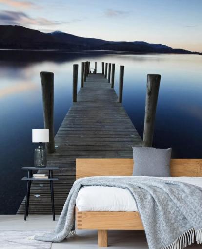 Pier Lake Baggrund Pier Lake Baggrund