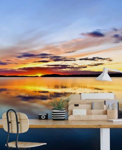 Sunset Ocean Wall Mural