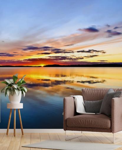 Sunset Ocean Wall Mural