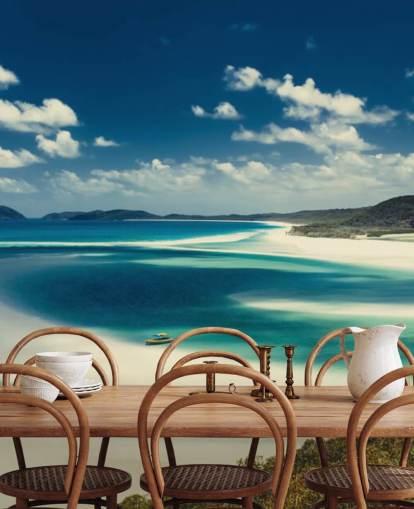 enorme fondo de pantalla de playa de arena blanca