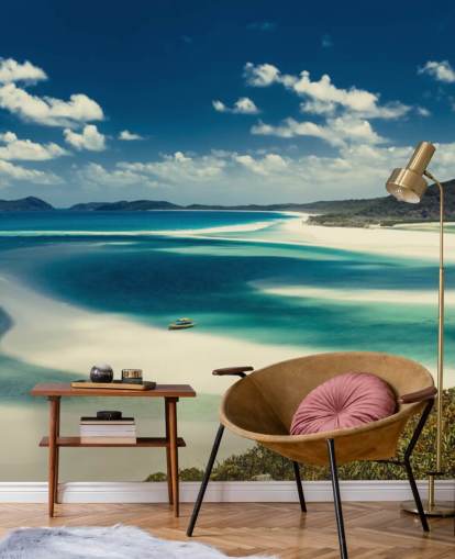 enorme fondo de pantalla de playa de arena blanca