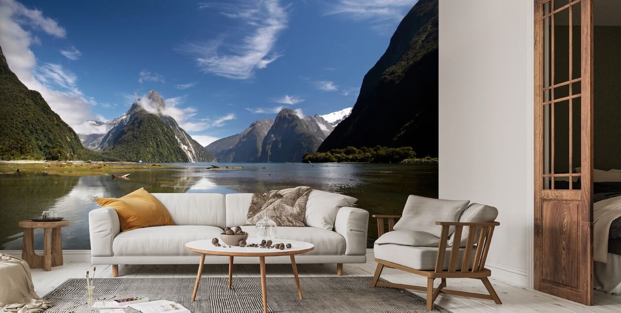 Milford Sound NZ Wallpaper Mural Wallsauce US