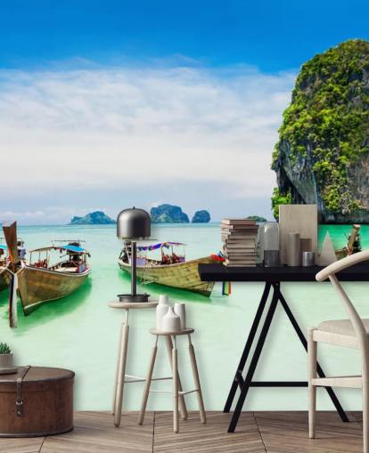 Longtail Båter, Thailand Thailand Wallpaper 