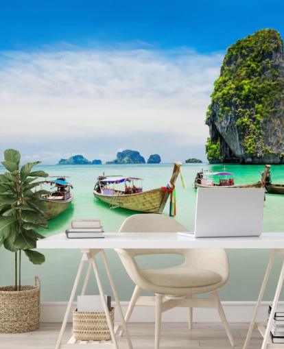 Longtail Boats, Tailandia Thailand Wallpaper 