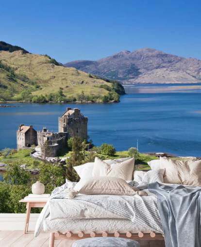 Papel pintado Castillo escocés en Loch