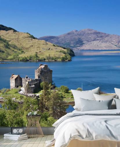 Fond d'écran Château écossais du Loch Fond d'écran Château écossais du Loch