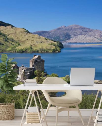 Scottish Castle in Loch Wallpaper