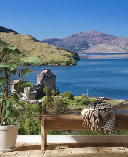 Scottish Castle in Loch Wallpaper