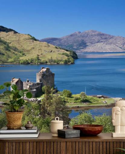 Scottish Castle in Loch Wallpaper Scottish Castle in Loch Wallpaper