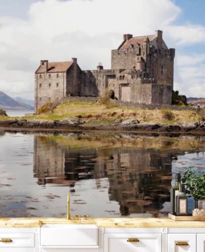 Fond d'écran Château écossais dans le lac