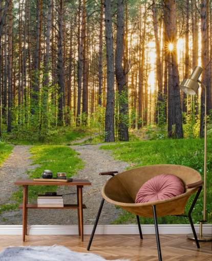 Geheimer Waldweg Tapete