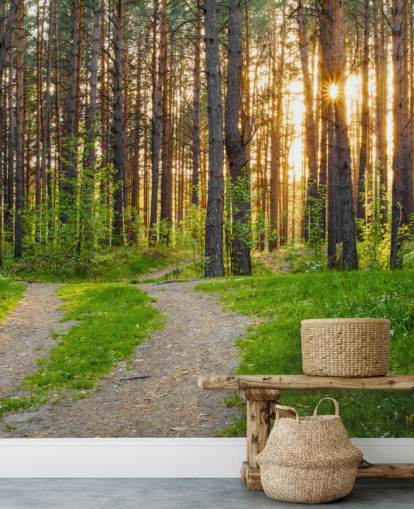 Geheimer Waldweg Tapete