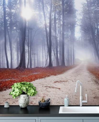 Papel de parede Outonal Misty Forest