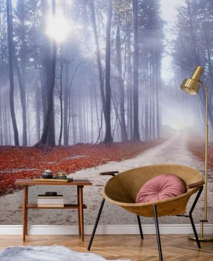 Carta da parati Autumnal Misty Forest
