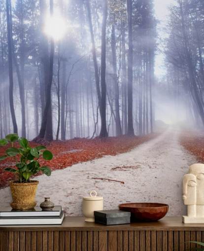 Autumnal Misty Forest Wallpaper Autumnal Misty Forest Wallpaper