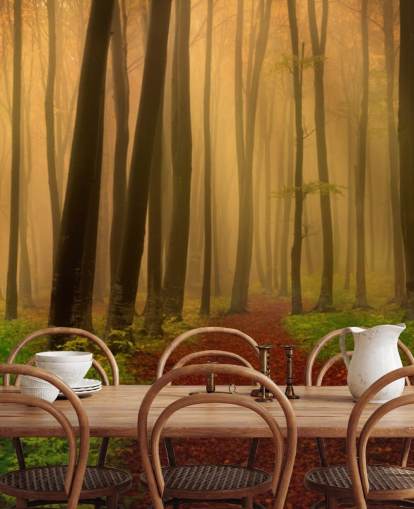 Papel Pintado Bosque Otoño