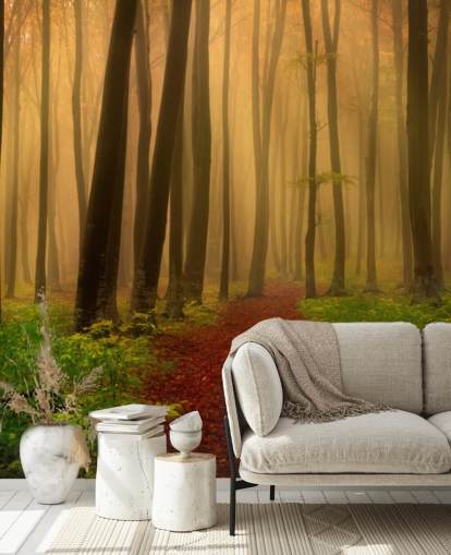 Papel Pintado Bosque Otoño