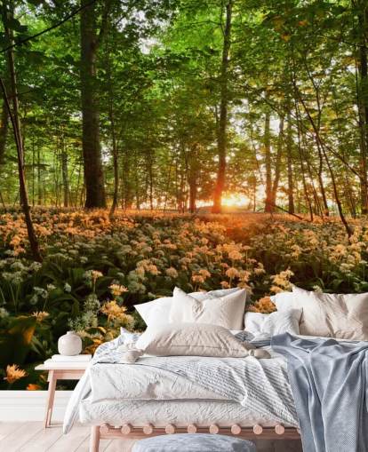 Wild Garlic Forest Floor Wallpaper