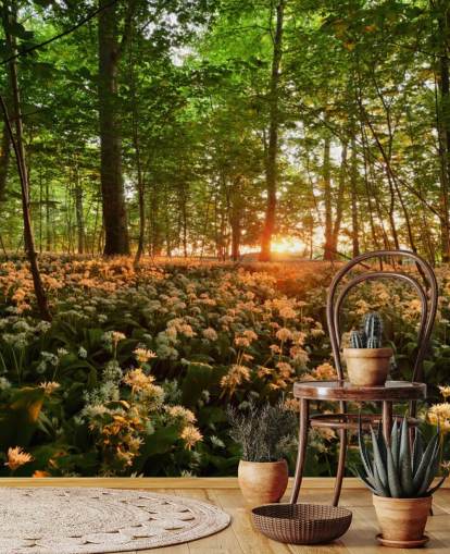 Wild Garlic Forest Floor Wallpaper