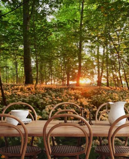 Wild Garlic Forest Floor Wallpaper