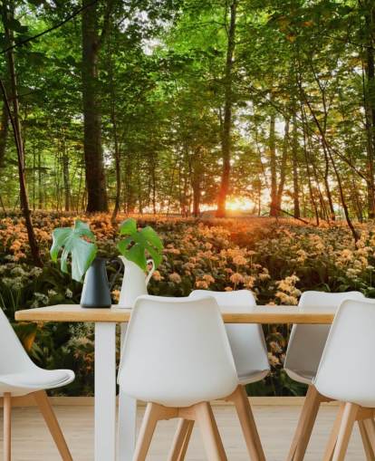 Wild Garlic Forest Floor Wallpaper