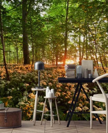 Wild Garlic Forest Floor Wallpaper