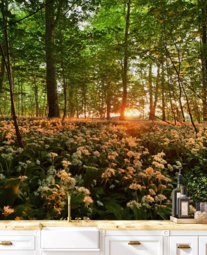 Wild Garlic Forest Floor Wallpaper
