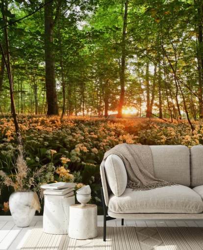 Wild Garlic Forest Floor Wallpaper