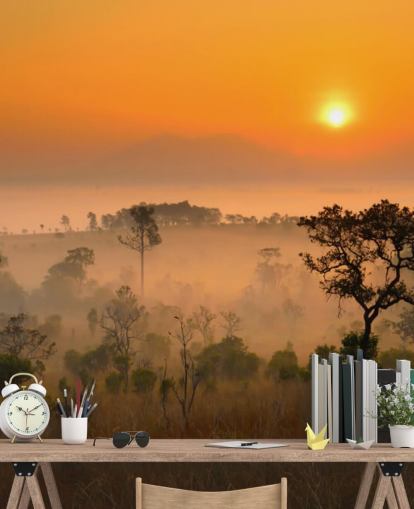 Papel de Parede Africano Misty Forest