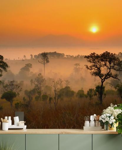 African Misty Forest Bakgrund