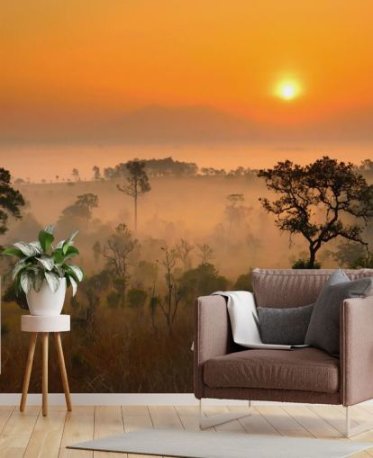 Carta da parati African Misty Forest Carta da parati African Misty Forest