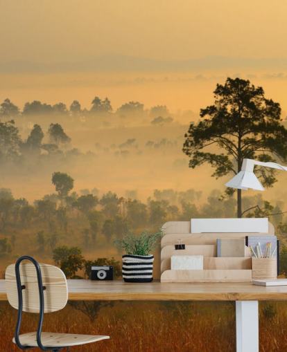 Misty African Forest Behang Misty African Forest Behang