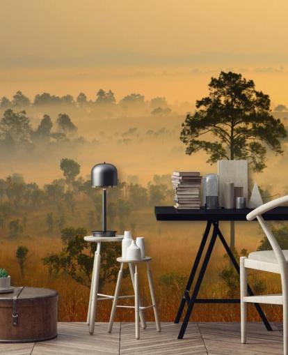 Misty African Forest Bakgrund