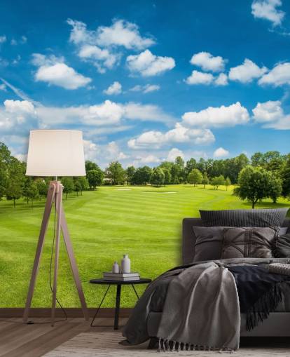 Sunny Golf Pitch Bakgrunn