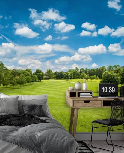 Papel de parede Sunny Golf Pitch Papel de parede Sunny Golf Pitch