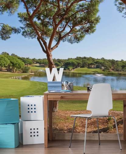 Golfbana Landskap Bakgrund