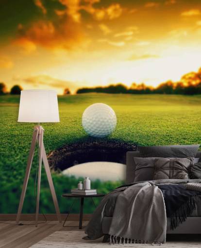 Golf vid solnedgången