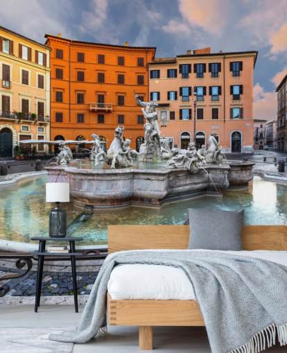Piazza Navona, Rooma. Italia tapetti