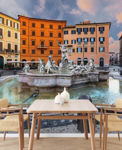 Piazza Navona, Roma. Fondos de Italy