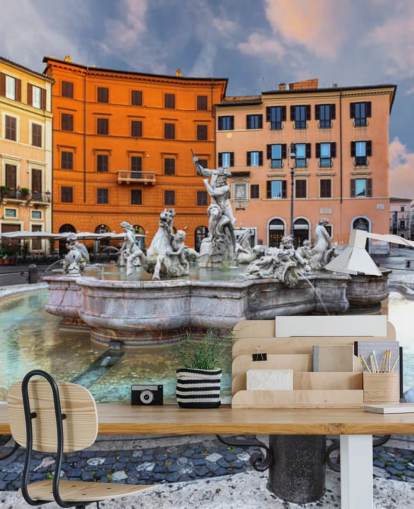 Piazza Navona, Rooma. Italia tapetti