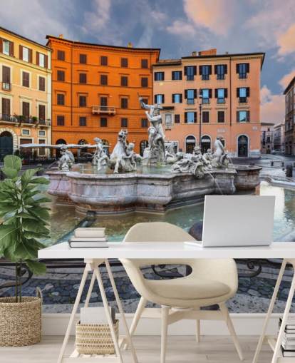 Piazza Navona, Roma. Fondos de Italy