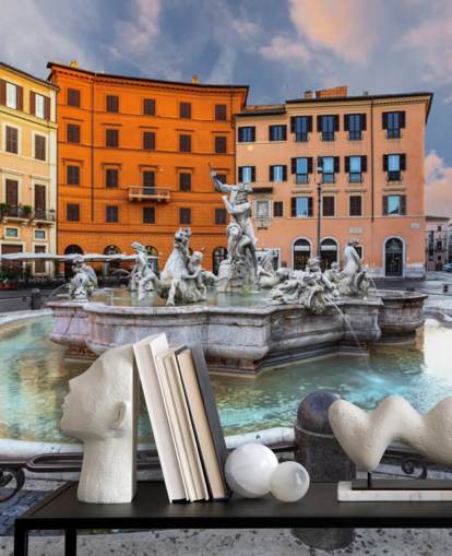 Piazza Navona, Rom. Italien tapet Piazza Navona, Rom. Italien tapet