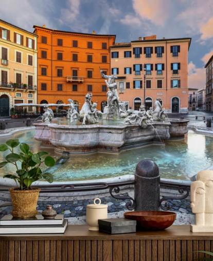 Piazza Navona, Rome. fond d'écran Italie