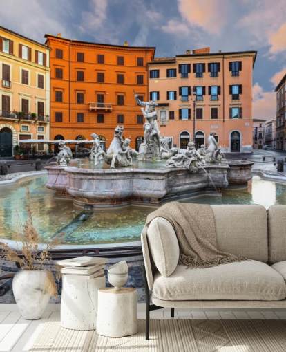 Piazza Navona, Roma. Fondos de Italy