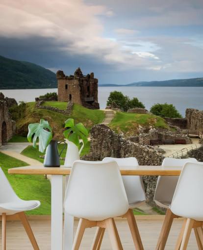 Papier peint du château écossais du Loch Ness