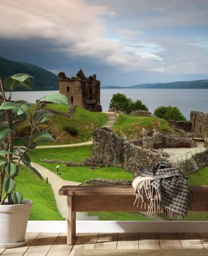 Papier peint du château écossais du Loch Ness
