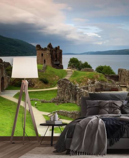 Scottish Castle by Loch Ness Wallpaper Scottish Castle by Loch Ness Wallpaper