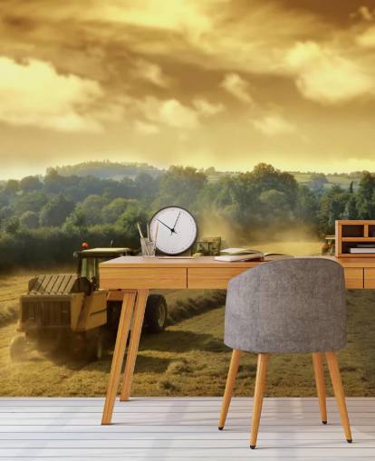 Tractoren laten Hay Wallpaper