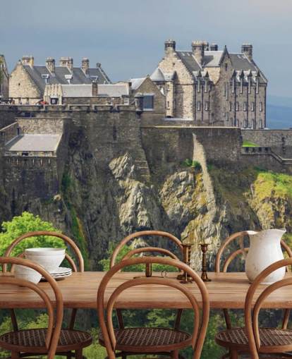 Edinburgh Castle Ansicht Hintergrundbild Edinburgh Castle Ansicht Hintergrundbild